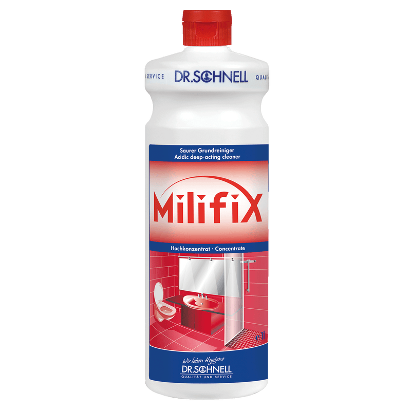MILIFIX Saurer Grundreiniger für Industrie- und Bauschlussreinigung.