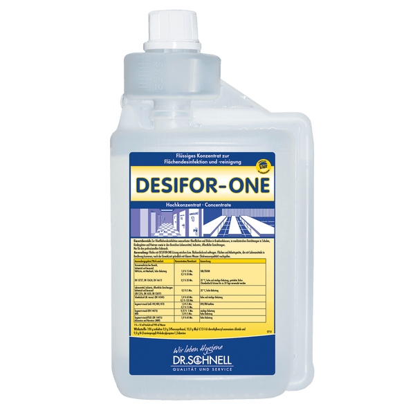DESIFOR-ONE Flächendesinfektion ● begrenzt viruzid PLUS.