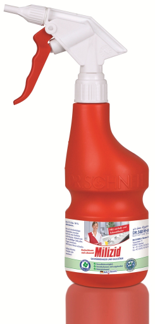 Handsprüher 600 ml Handsprüher in der roten 600 ml Flasche mit Label.