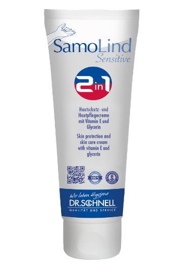SAMOLIND SENSITIVE 2IN1 Hautschutz- und Hautpflegecreme mit Vitamin E und Glycerin