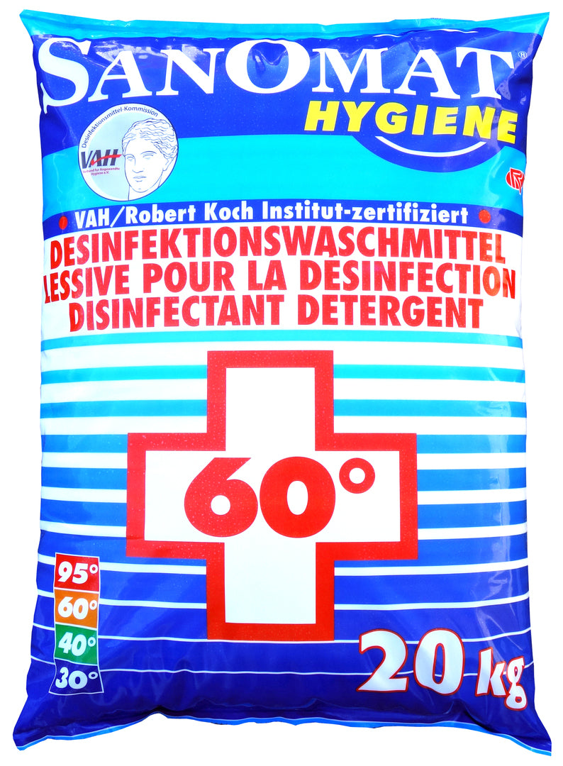 Waschpulver Sanomat Desinfektion.