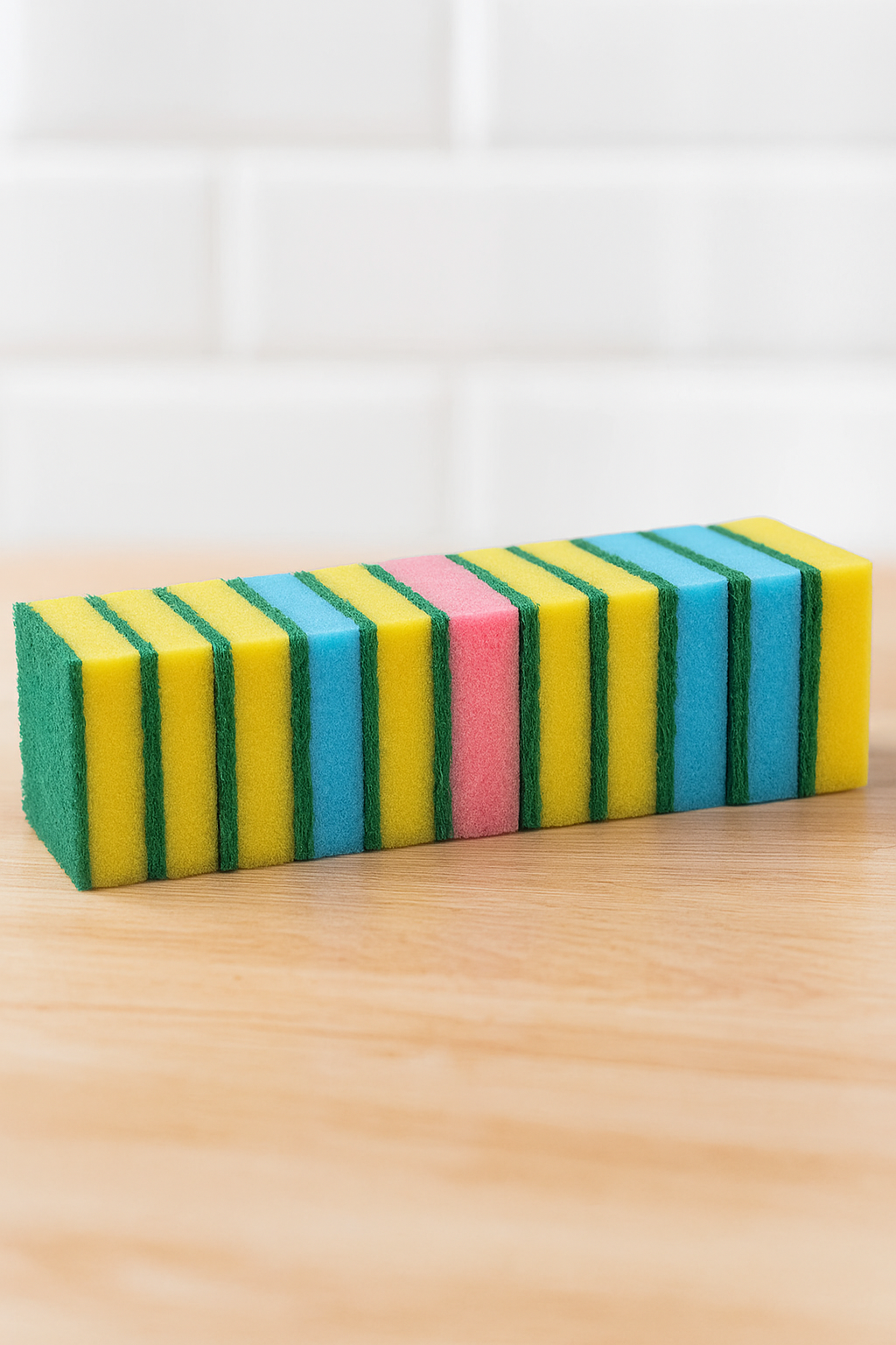 Lagerartikel(0001385)K%C3%BCchenschwammTopfreiniger%2C80x55x23mm-10St%C3%BCckPaketPurax